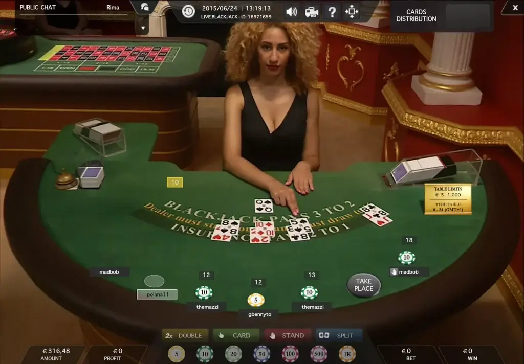Verscheidenheid aan online casino's om online blackjack voor geld te spelen in 2025